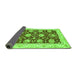 Sideview of Abstract Green Modern Rug, abs3844grn