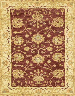 Abstract Saffron Yellow Modern Rug, abs3844