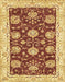 Abstract Saffron Yellow Modern Rug, abs3844