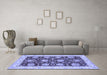 Machine Washable Abstract Blue Modern Rug in a Living Room, wshabs3844blu