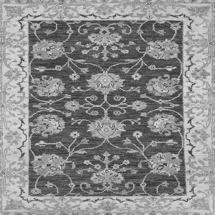 Square Machine Washable Abstract Gray Modern Rug, wshabs3844gry