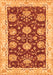 Machine Washable Abstract Orange Modern Area Rugs, wshabs3844org