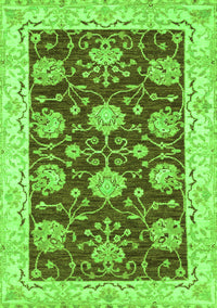 Abstract Green Modern Rug, abs3844grn