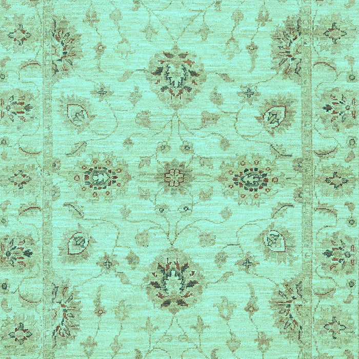 Machine Washable Oriental Light Blue Traditional Rug, wshabs3845lblu