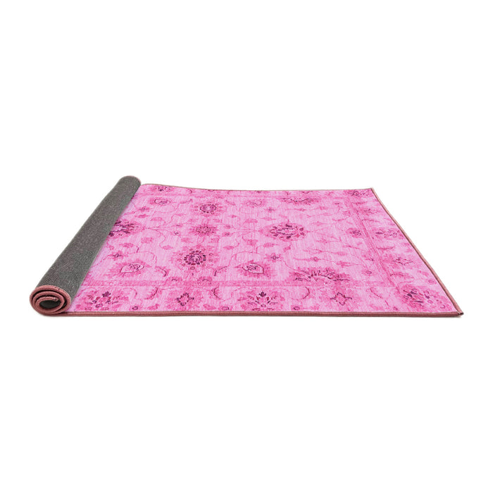 Sideview of Oriental Pink Traditional Rug, abs3845pnk