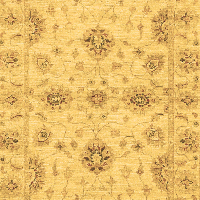 Machine Washable Oriental Brown Traditional Rug, wshabs3845brn