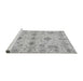 Sideview of Machine Washable Oriental Gray Traditional Rug, wshabs3845gry