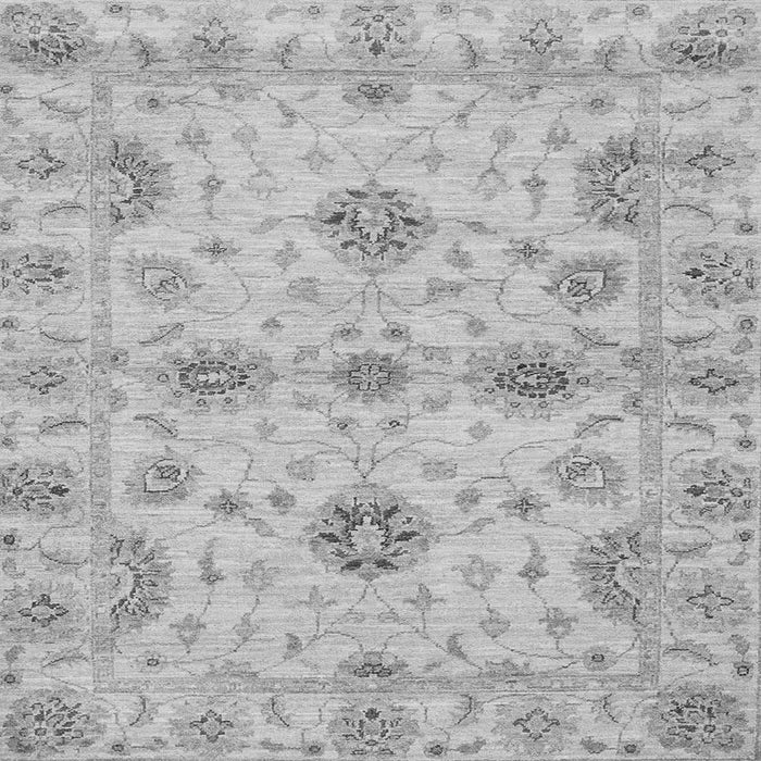 Square Oriental Gray Traditional Rug, abs3845gry