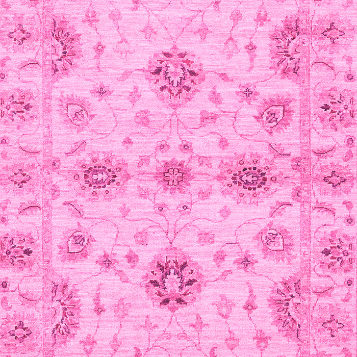 Machine Washable Oriental Pink Traditional Rug, wshabs3845pnk