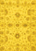 Machine Washable Oriental Yellow Traditional Rug, wshabs3845yw