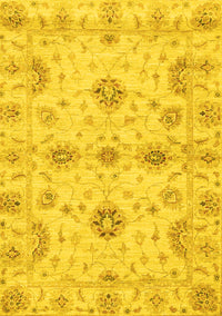 Oriental Yellow Traditional Rug, abs3845yw