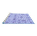 Sideview of Machine Washable Oriental Blue Traditional Rug, wshabs3845blu