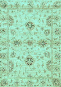 Oriental Light Blue Traditional Rug, abs3845lblu