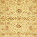 Square Abstract Bold Yellow Oriental Rug, abs3845