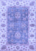 Machine Washable Oriental Blue Traditional Rug, wshabs3846blu