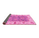 Sideview of Oriental Pink Traditional Rug, abs3846pnk