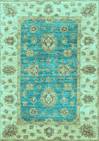 Oriental Light Blue Traditional Rug, abs3846lblu