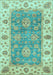 Oriental Light Blue Traditional Rug, abs3846lblu