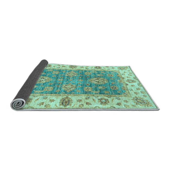 Sideview of Oriental Light Blue Traditional Rug, abs3846lblu