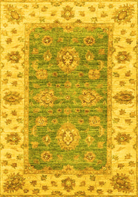 Oriental Yellow Traditional Rug, abs3846yw