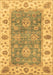 Machine Washable Oriental Brown Traditional Rug, wshabs3846brn