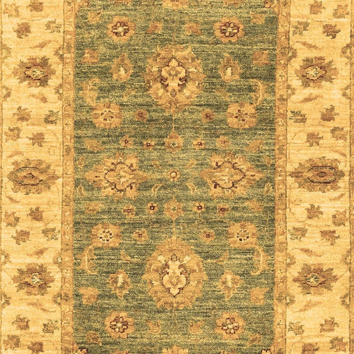 Machine Washable Oriental Brown Traditional Rug, wshabs3846brn