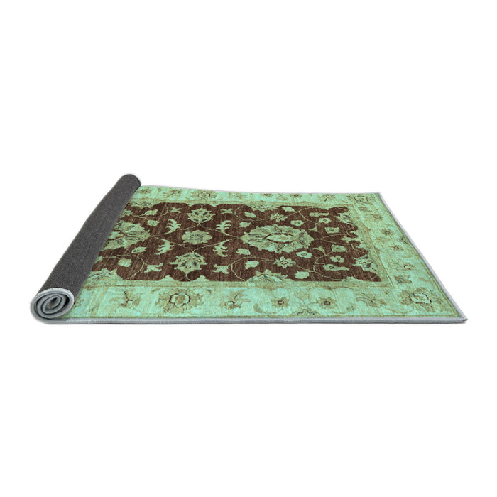 Sideview of Oriental Light Blue Traditional Rug, abs3847lblu