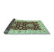 Sideview of Oriental Light Blue Traditional Rug, abs3847lblu