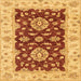 Square Machine Washable Abstract Orange Red Rug, wshabs3847