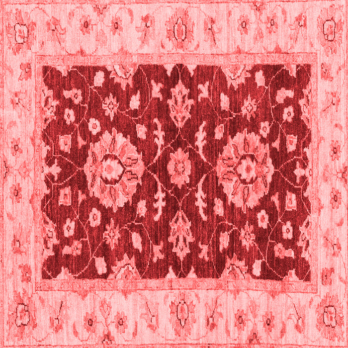 Machine Washable Oriental Red Traditional Rug, wshabs3847red