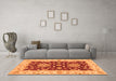 Machine Washable Oriental Orange Traditional Area Rugs in a Living Room, wshabs3847org