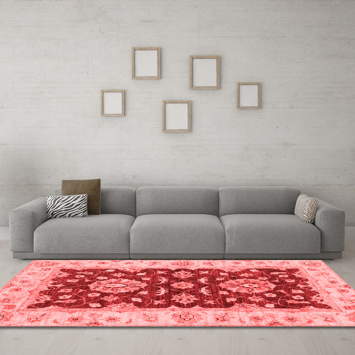 Traditional Red Washable Rugs