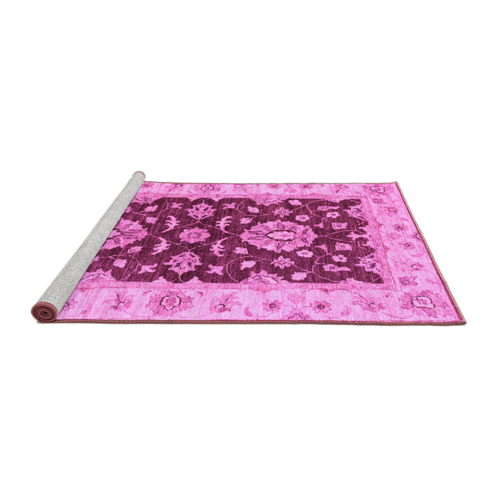 Sideview of Machine Washable Oriental Purple Traditional Area Rugs, wshabs3847pur