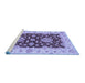 Sideview of Machine Washable Oriental Blue Traditional Rug, wshabs3847blu