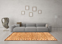 Machine Washable Abstract Orange Modern Rug, wshabs3848org