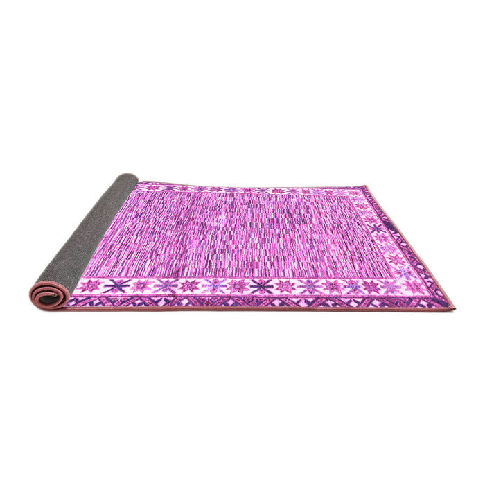 Sideview of Abstract Purple Modern Rug, abs3848pur