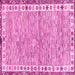 Square Abstract Pink Modern Rug, abs3848pnk