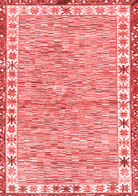 Abstract Red Modern Rug, abs3848red