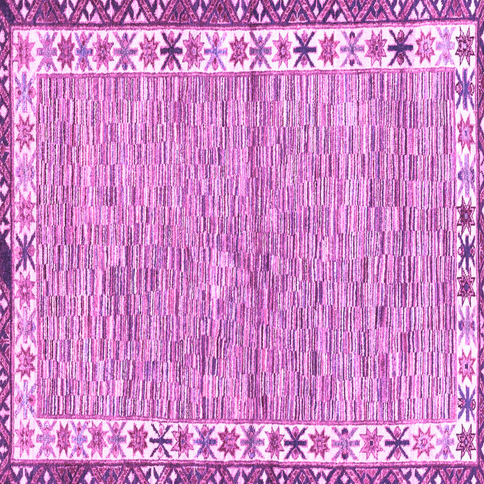 Square Machine Washable Abstract Purple Modern Area Rugs, wshabs3848pur