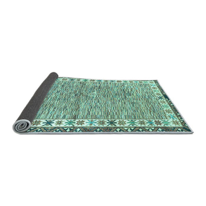 Sideview of Abstract Light Blue Modern Rug, abs3848lblu
