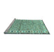 Sideview of Machine Washable Abstract Light Blue Modern Rug, wshabs3848lblu