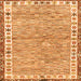 Square Abstract Orange Modern Rug, abs3848org