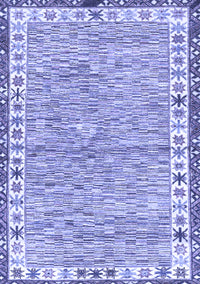 Abstract Blue Modern Rug, abs3848blu