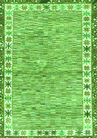 Abstract Green Modern Rug, abs3848grn