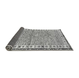 Sideview of Abstract Gray Modern Rug, abs3848gry