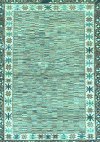 Abstract Light Blue Modern Rug, abs3848lblu