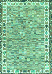 Abstract Turquoise Modern Rug, abs3848turq