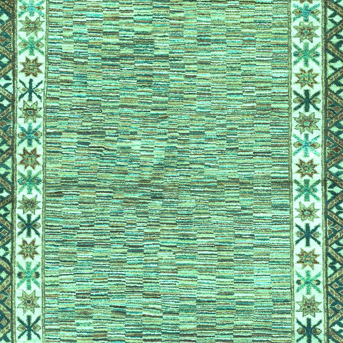 Machine Washable Abstract Turquoise Modern Area Rugs, wshabs3848turq