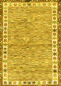 Abstract Yellow Modern Rug, abs3848yw