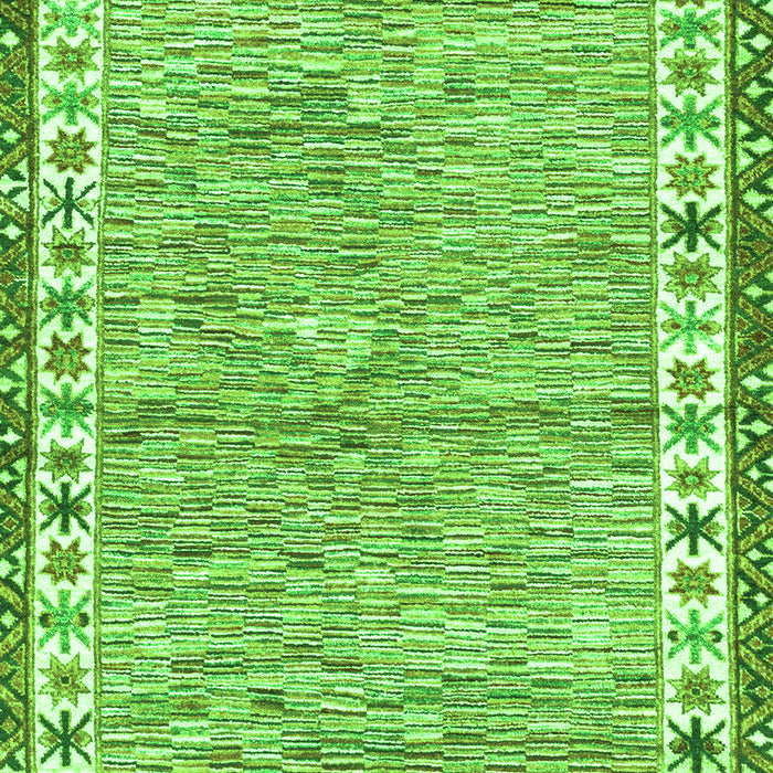 Machine Washable Abstract Green Modern Area Rugs, wshabs3848grn